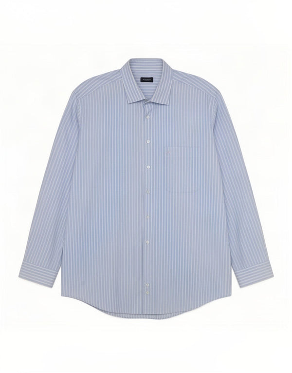 Cămașă pentru bărbați Burberry 2XL Blue Pinstripe