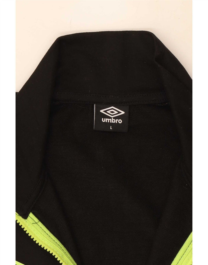 Jachetă de trening pentru bărbați Umbro, mare, negru, poliester