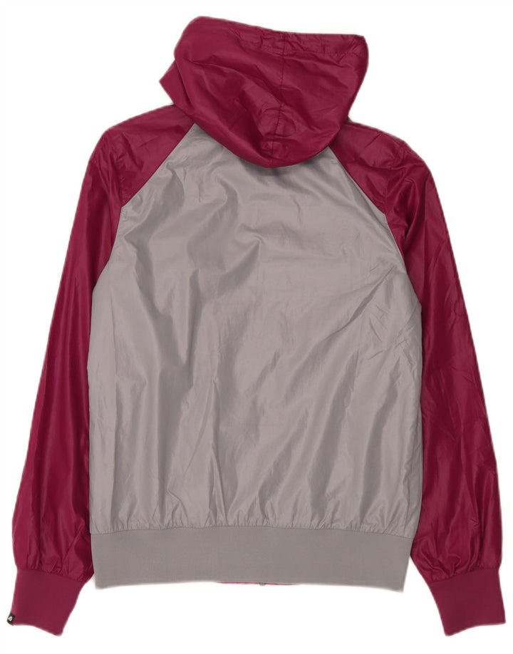 Jachetă de ploaie cu glugă Nike pentru femei UK 14, roz mediu, poliester color bloc