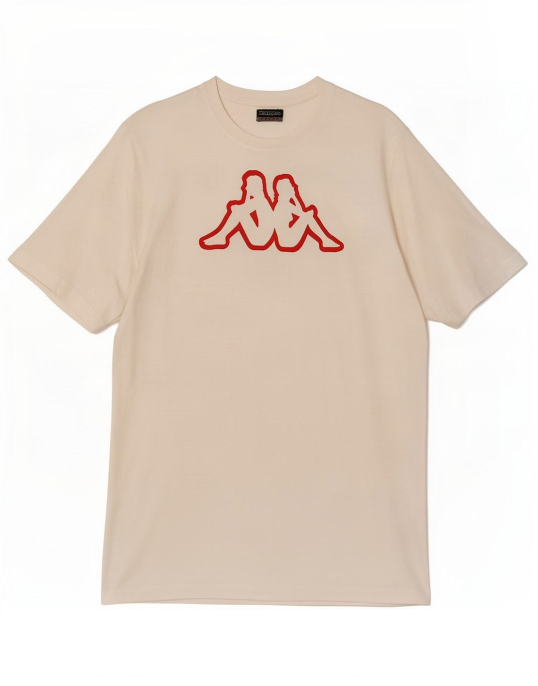 Tricou grafic pentru bărbați Kappa Top mare din bumbac alb