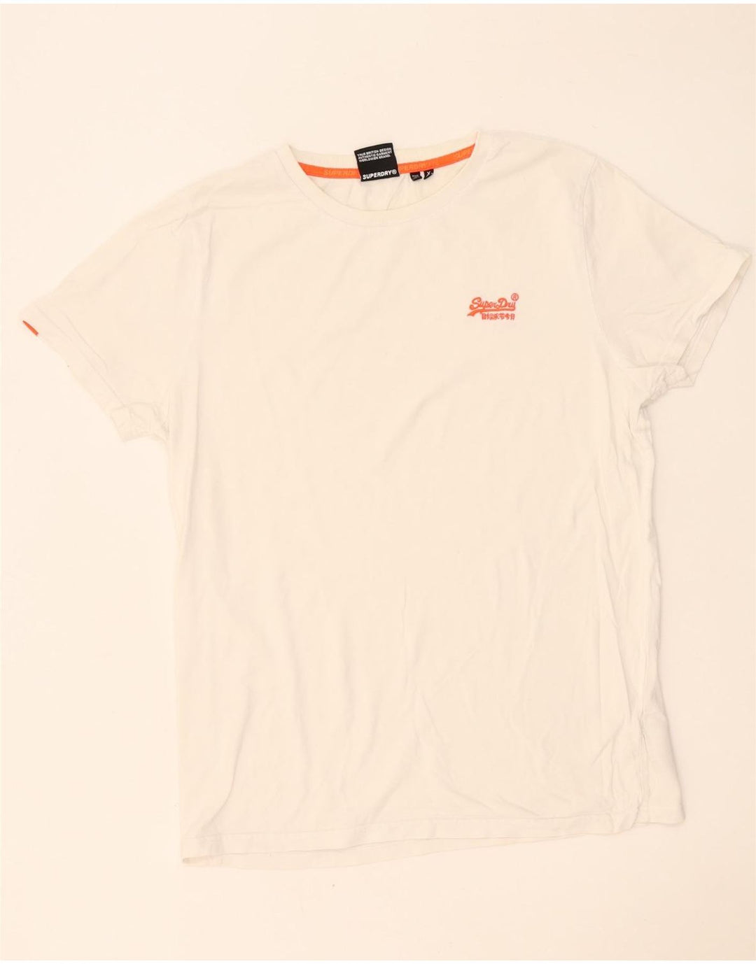 Tricou Superdry pentru bărbați Top XL Bumbac alb