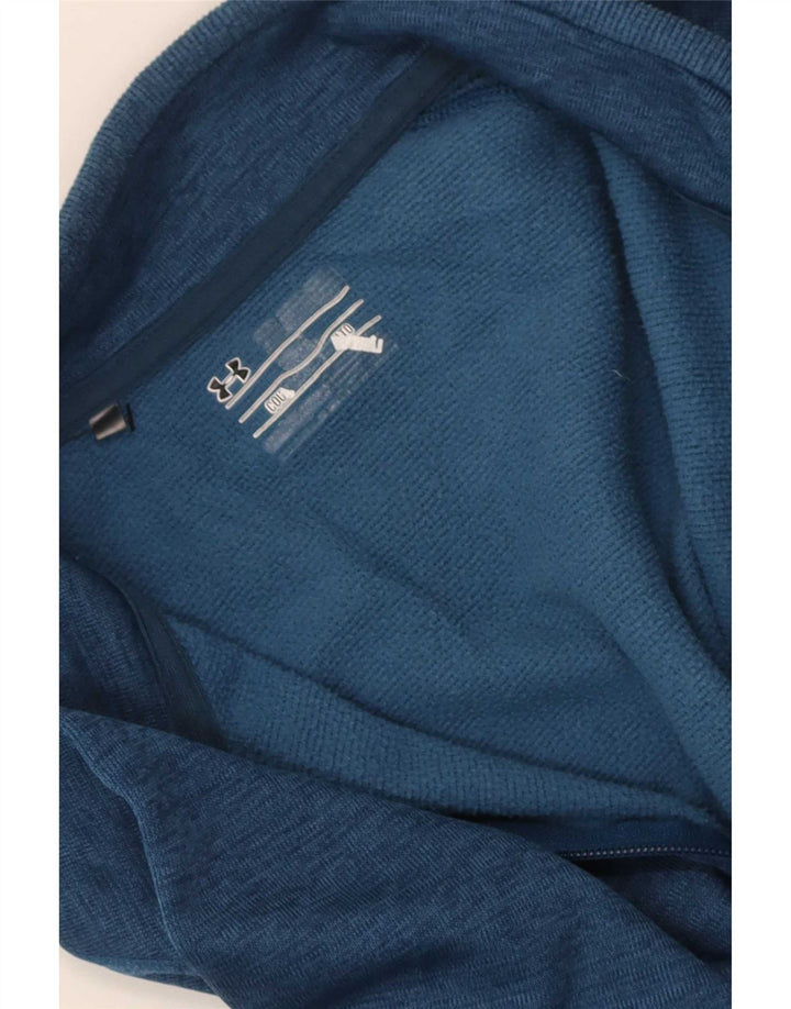 Pulover pentru bărbați Under Armour, cu fermoar și gât, XL, albastru