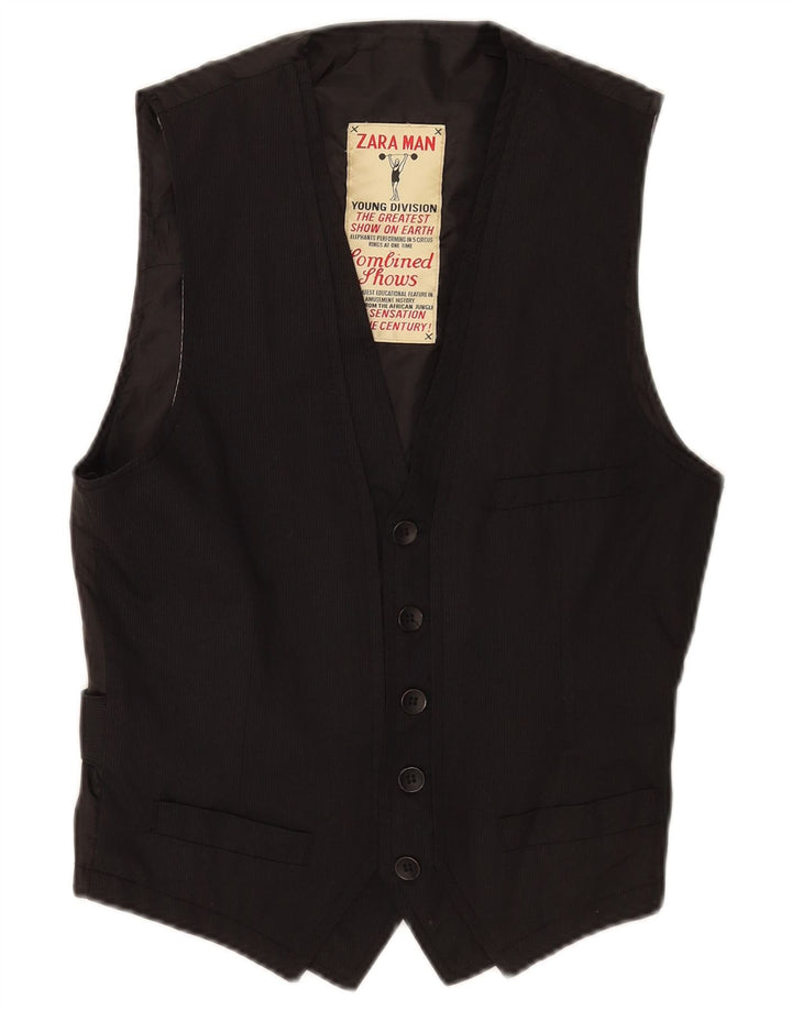 Vestă pentru bărbați Zara XS poliester cu dungi negre
