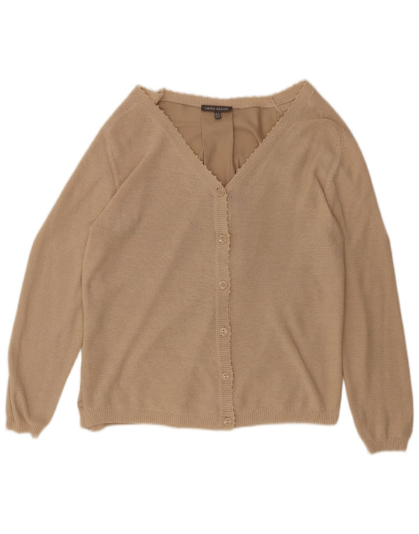 Pulover cardigan pentru femei Laura Ashley UK 18 XL bumbac bej