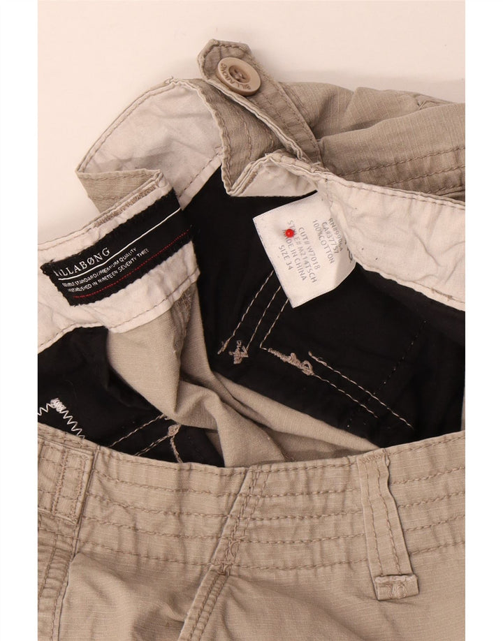 Pantaloni scurți cargo pentru bărbați Billabong W34, bumbac mare, bej