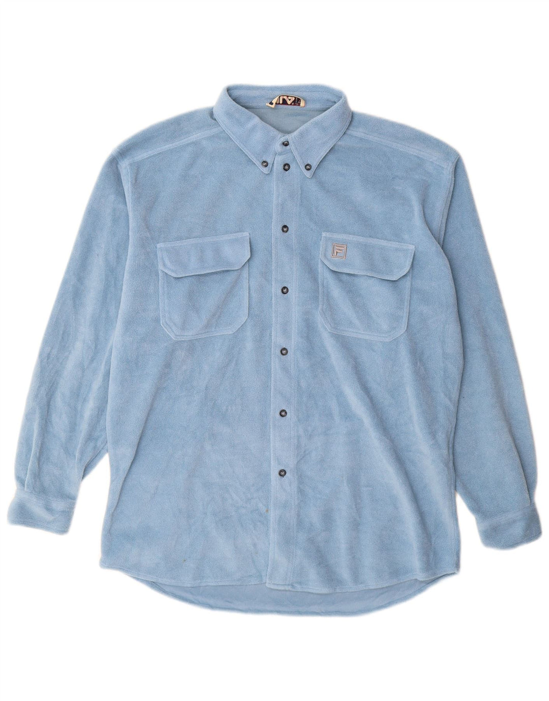 Cămașă pentru bărbați FILA din lână IT 52/54 Poliester albastru mare