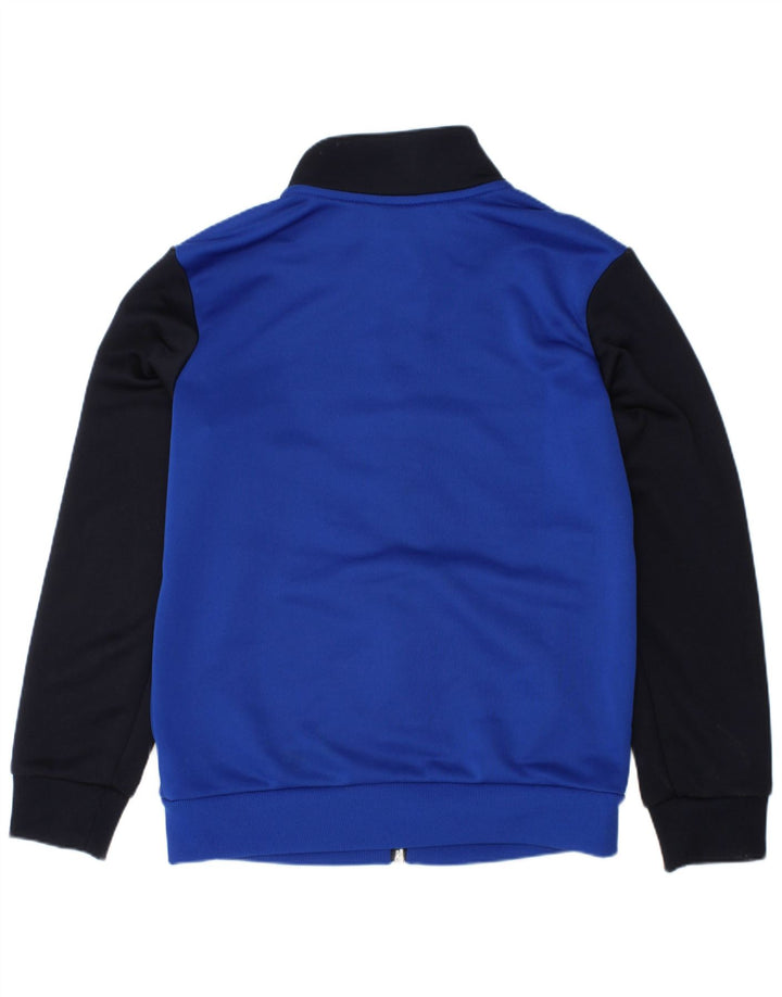 Jachetă de trening grafică ADIDAS pentru băieți 7-8 ani, albastru, color block