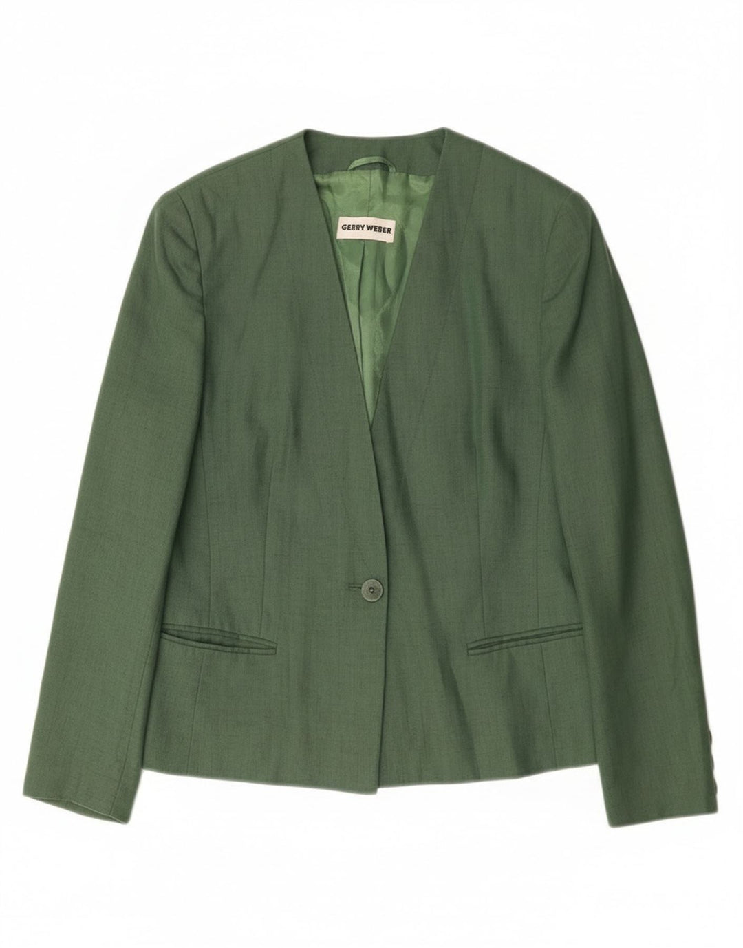 Gerry Weber Jachetă Blazer Femei 1 Buton EU 38 In Verde Mediu