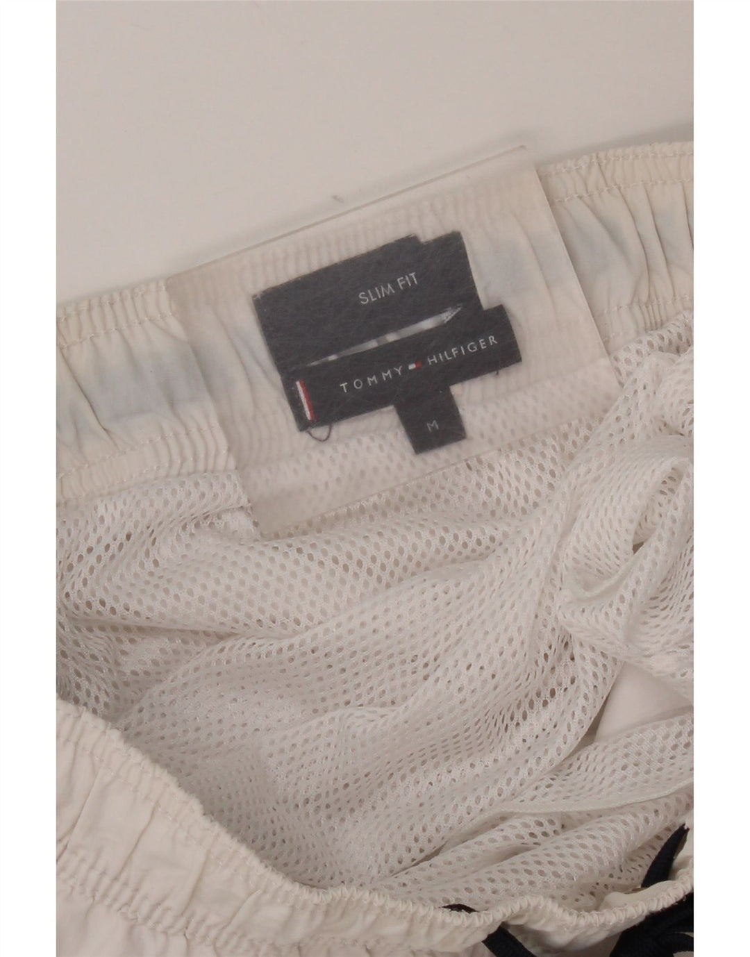 Pantaloni scurți de înot grafic Tommy Hilfiger pentru femei UK 12 Medium White