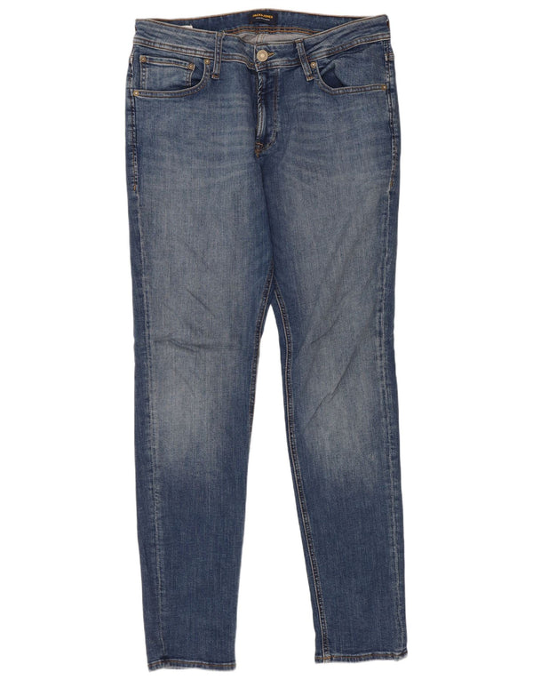 Blugi skinny pentru bărbați Jack & Jones W36 L34 Bumbac albastru