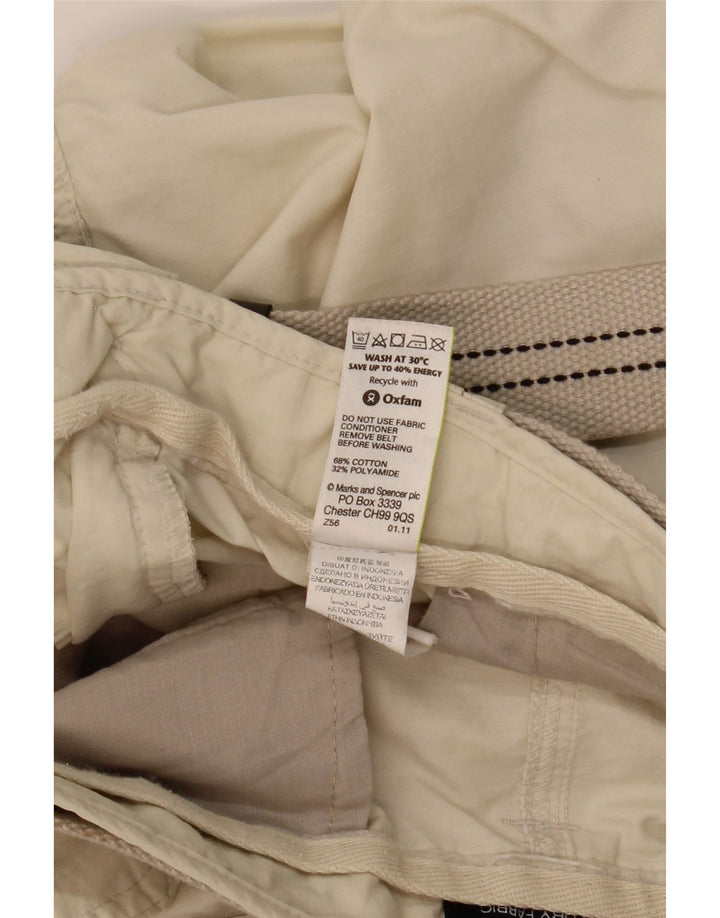 MARKS & SPENCER Bermude pentru bărbați Cargo W38 XL, bumbac, bej