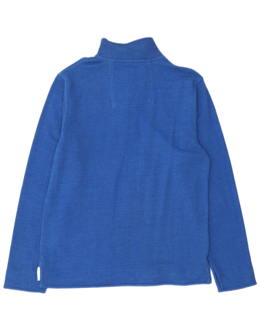 Crew Clothing Hanorac pentru bărbați cu fermoar și gât Pulover Bumbac albastru mediu