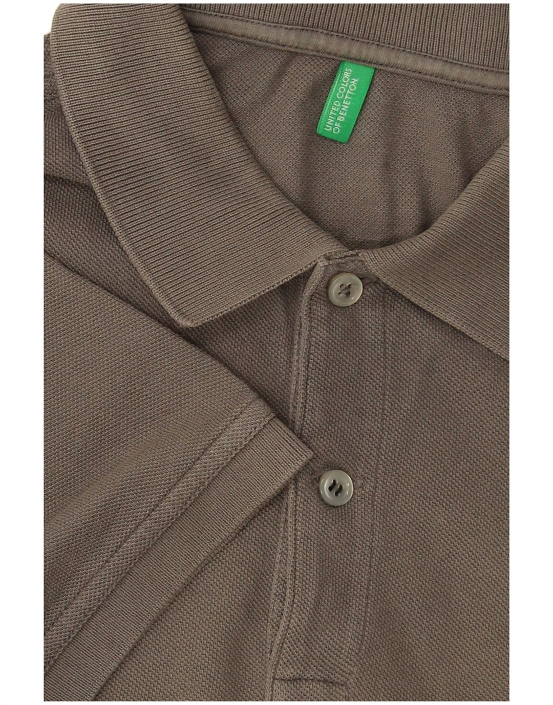 Tricou polo BENETTON pentru bărbați, gri mediu