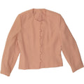 VINTAGE Womens 3/4 Sleeve 6 Button Blazer Jacket UK 12 Medium Pink Vintage Vintage and Second-Hand Vintage from Messina Hembry 