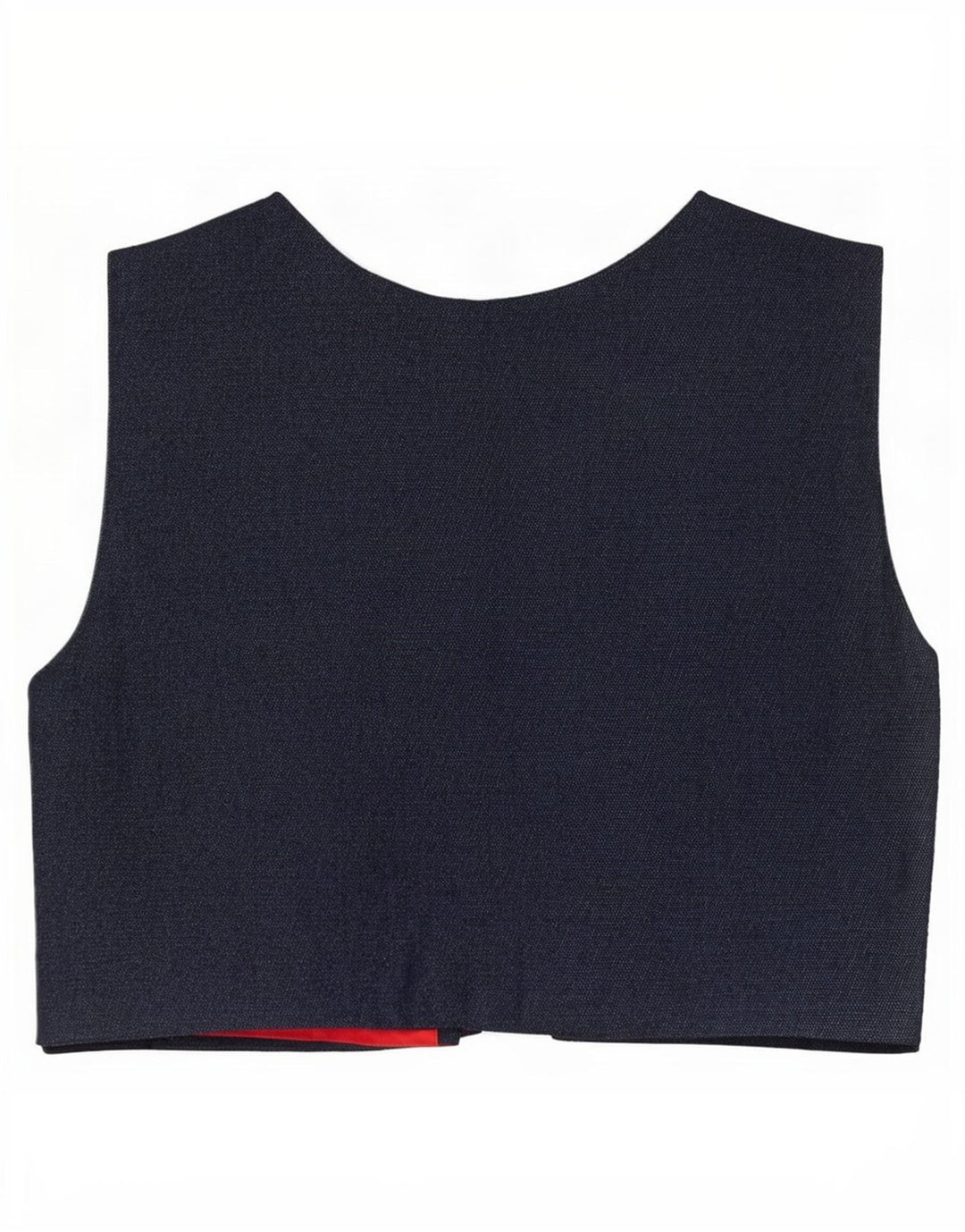 Vestă de blugi OPEN Vintage pentru femei UK 10, patchwork multicolor mic