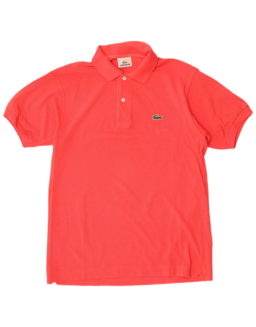 Tricou polo Lacoste pentru bărbați, mărimea 3, bumbac roșu mic