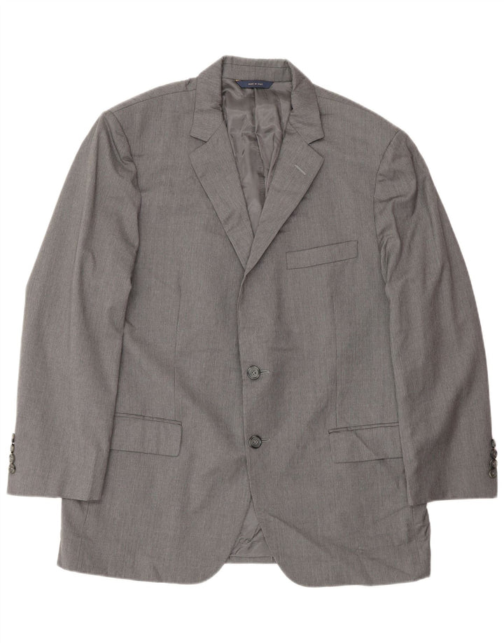Jachetă pentru bărbați Brooks Brothers, subțire, cu 2 nasturi, UK 42 XL, lână gri