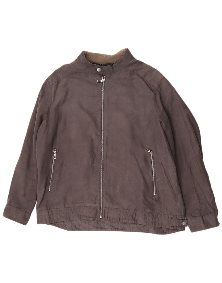 Geacă bomber pentru bărbați Marks & Spencer UK 46 3XL poliester gri