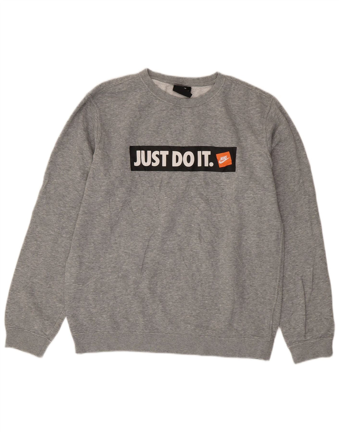 Hanorac grafic pentru bărbați Nike Pulover, bumbac cu pete gri mediu