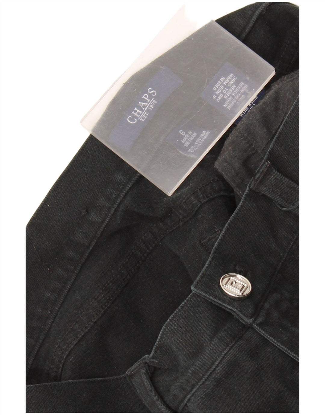 Pantaloni casual drepti pentru femei CHAPS US 6 Medium W30 L30 Bumbac negru