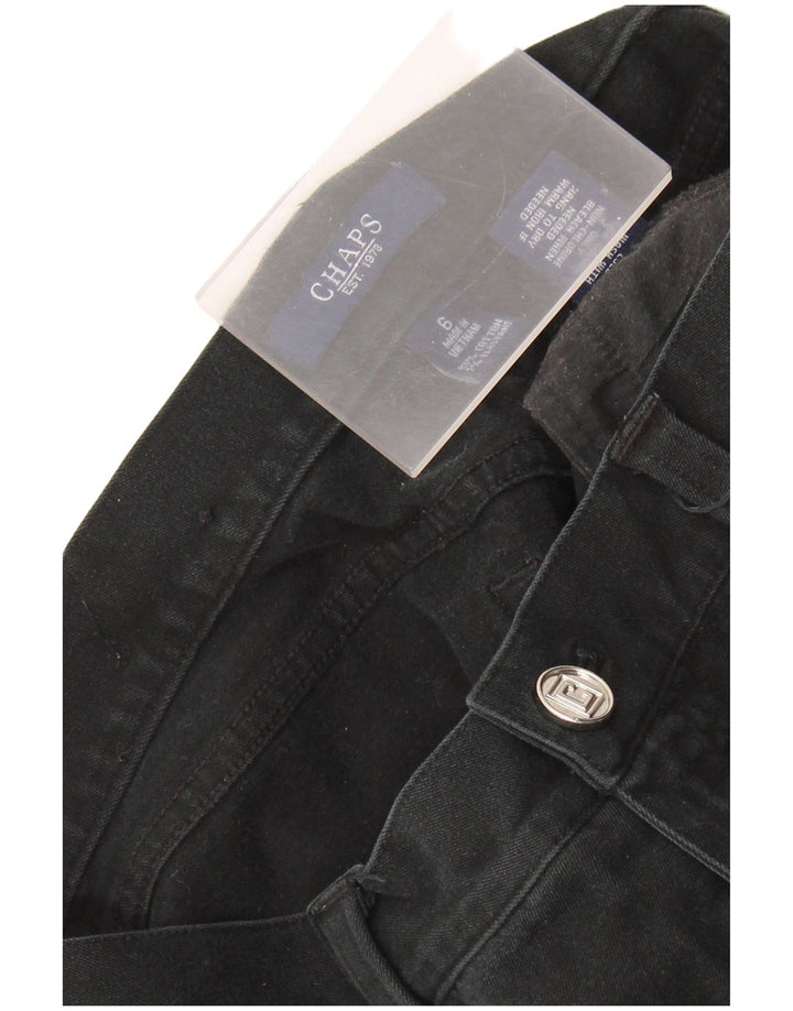 Pantaloni casual drepti pentru femei CHAPS US 6 Medium W30 L30 Bumbac negru