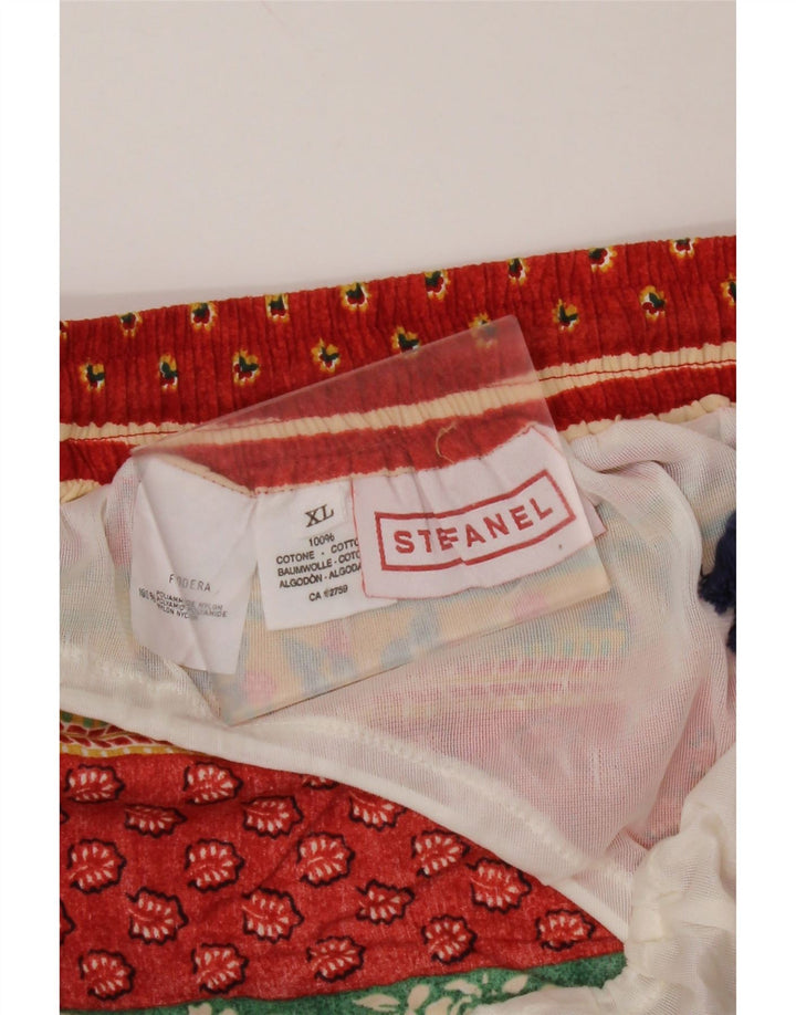 Costum de baie pentru bărbați STEFANEL XL bumbac floral multicolor