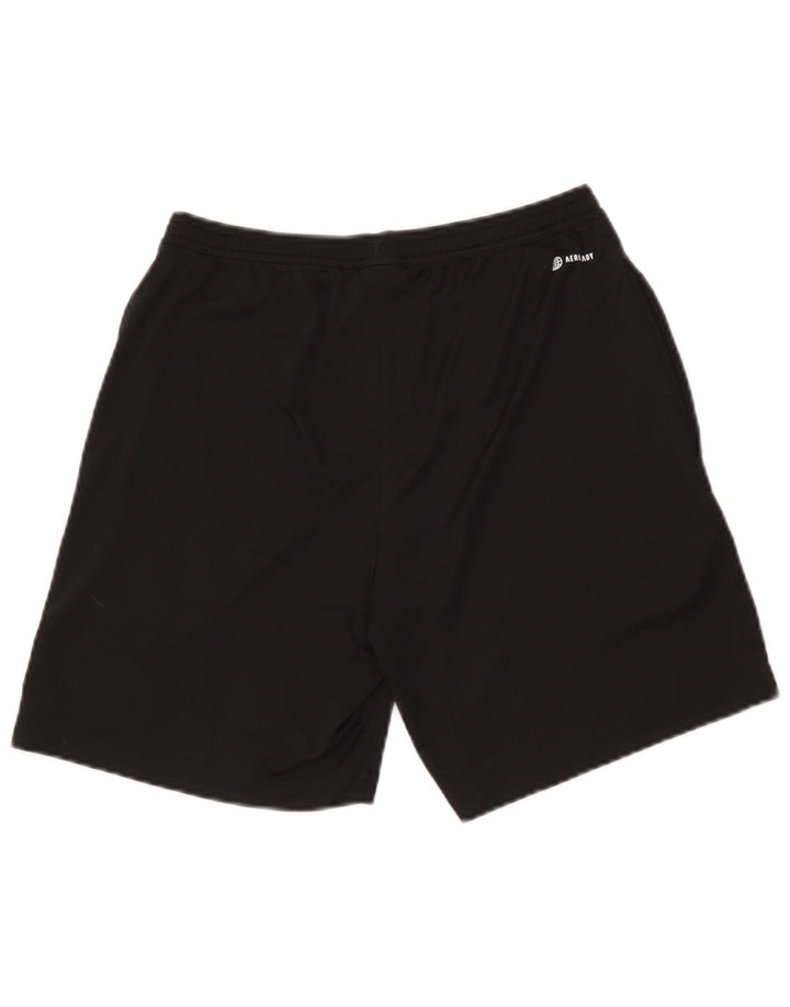 Pantaloni scurți sport Aeroready Adidas pentru bărbați, poliester mediu negru