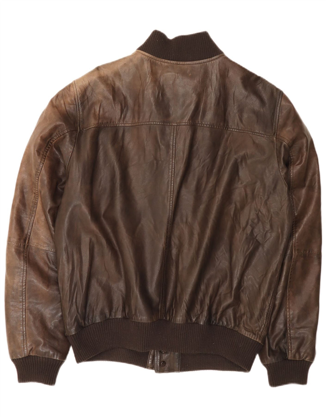 Jachetă din piele pentru bărbați Minoronzoni 1953 UK 42 XL din piele maro