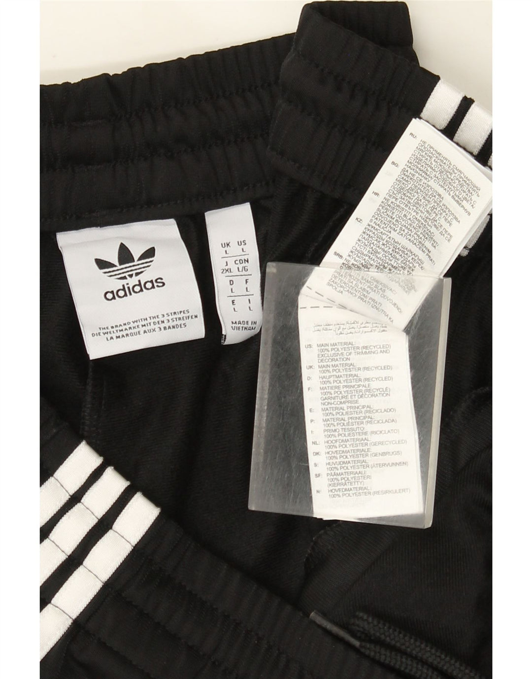 Pantaloni de trening Adidas pentru bărbați, mari, negru, poliester