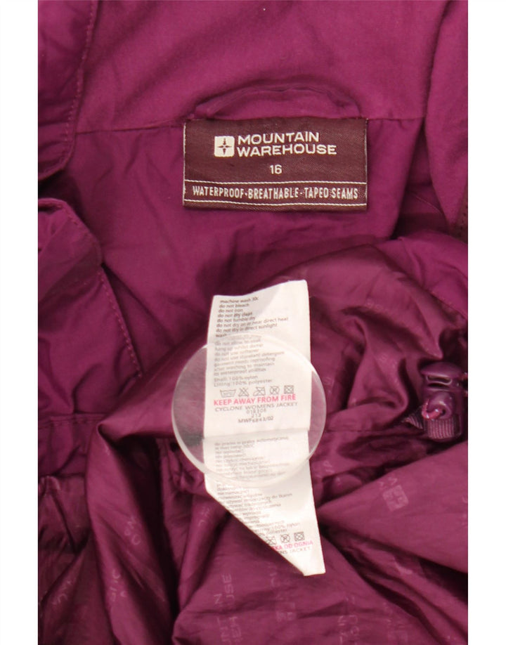 Jachetă de ploaie pentru femei Mountain Warehouse UK 16 mare, mov, nailon color bloc