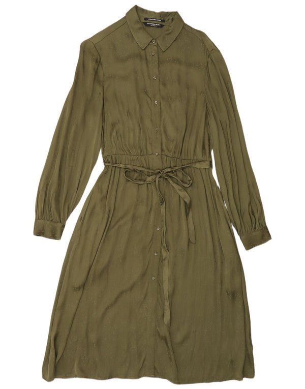 Rochie cămașă pentru femei Scotch & Soda UK 14 Medium Green Viscose