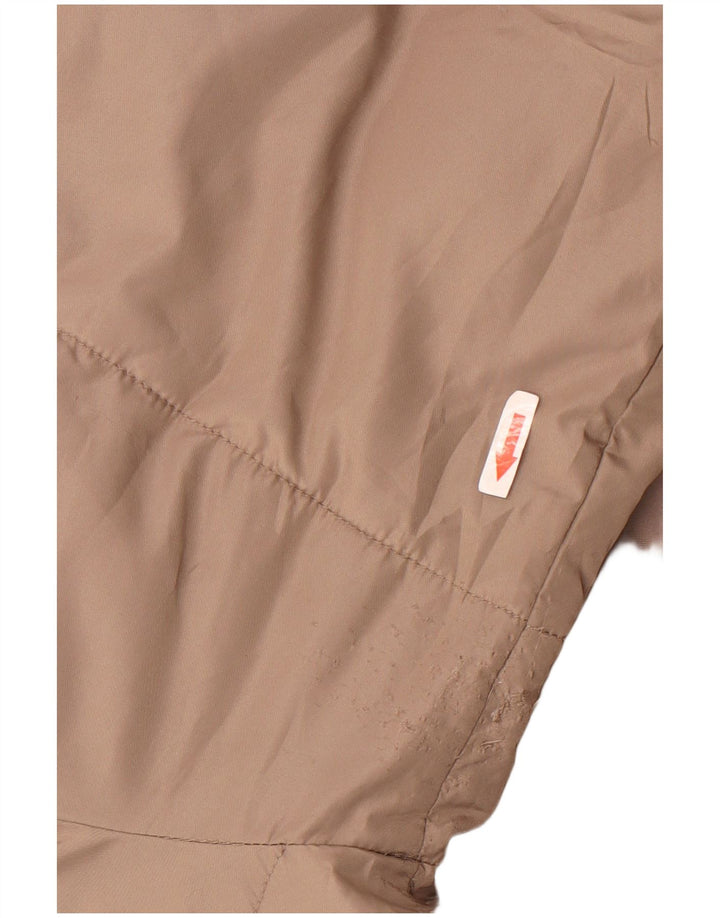 Palton supradimensionat cu glugă pentru femei Zara UK 18 XL Maro Poliester