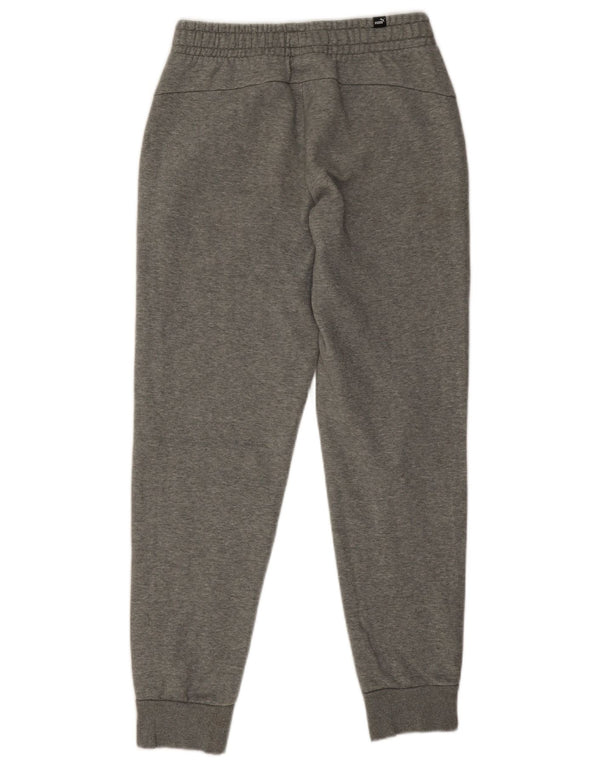 Puma Mens Tracksuit Trousers Joggers Small  Grey Flecked Cotton