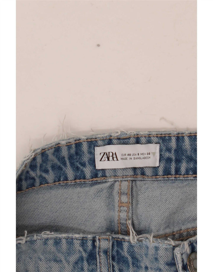 Blugi drepti pentru femei Zara EU 40 Medium W30 L30 Albastru