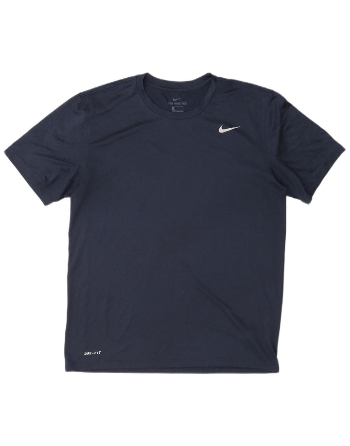 Tricou pentru bărbați Nike Dri Fit Top mare din poliester bleumarin