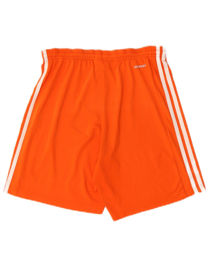 Pantaloni scurți sport Aeroready Adidas pentru bărbați, poliester portocaliu mic