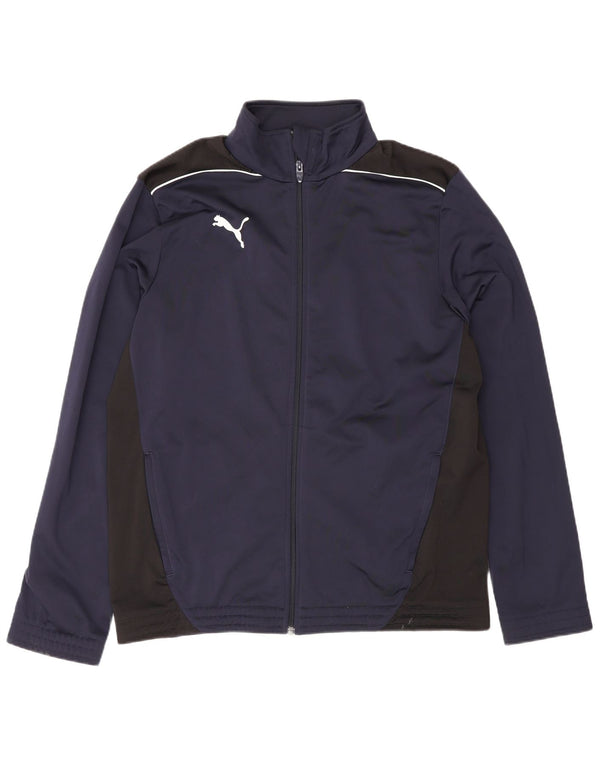 Jachetă de trening pentru bărbați Puma, albastru mediu, sport colorblock
