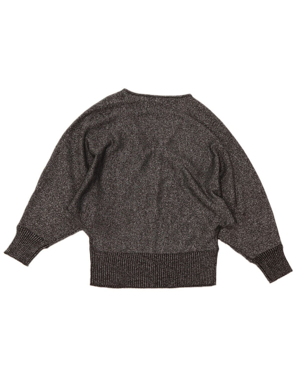 Pulover pentru femei Body Flirt cu decolteu în V supradimensionat UK 10 Mic Negru