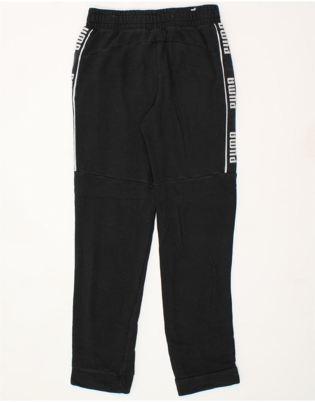 PUMA Mens Graphic Tracksuit Trousers Small  Black Cotton Vintage Puma and Second-Hand Puma from Messina Hembry 