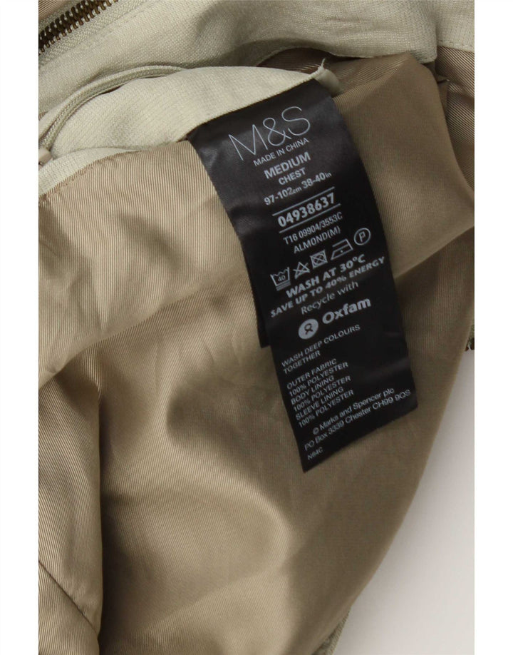 Geacă bomber pentru bărbați Marks & Spencer UK 38 Poliester verde mediu