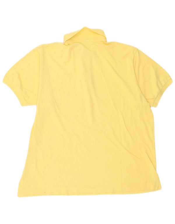 Tricou polo pentru bărbați Lacoste Mărimea 7 2XL Bumbac galben