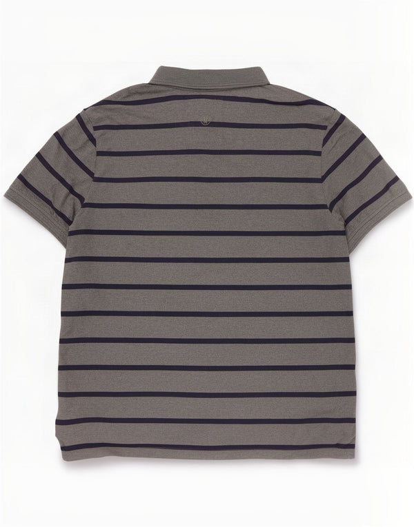 Tricou polo pentru bărbați Fat Face XL, bumbac cu dungi gri