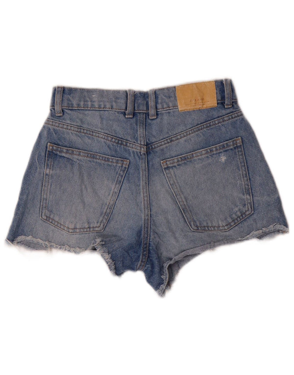 Pantaloni scurți din denim distressed pentru fete Zara 13-14 ani W24 Bumbac Albastru