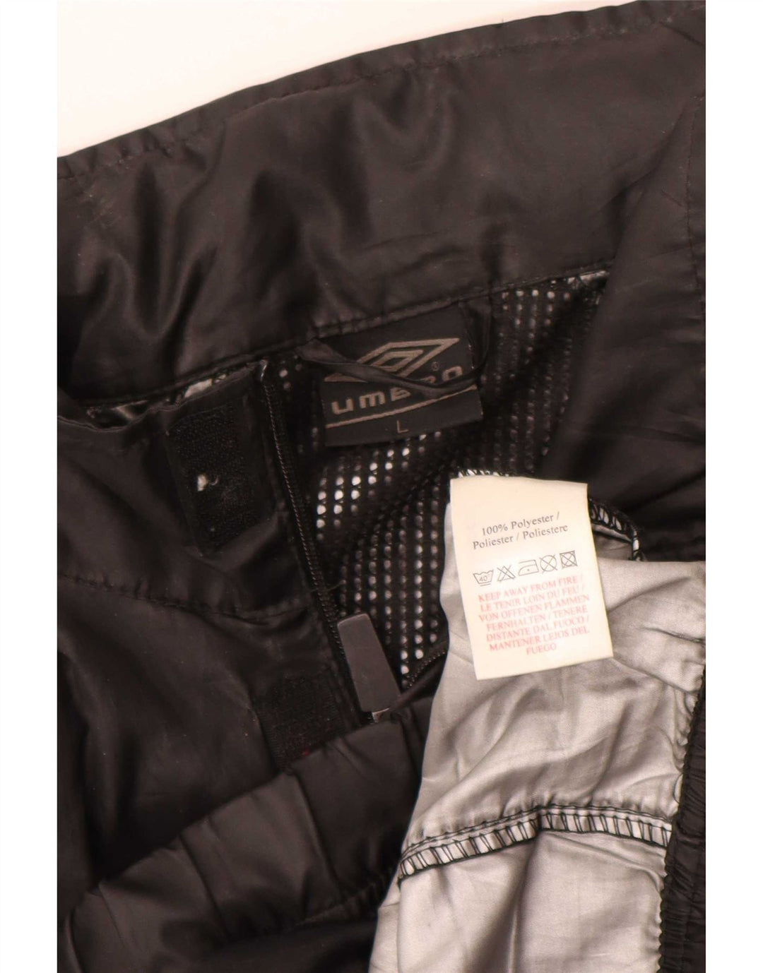 Trening Umbro Regular Fit pentru bărbați, jachetă mare, poliester, negru