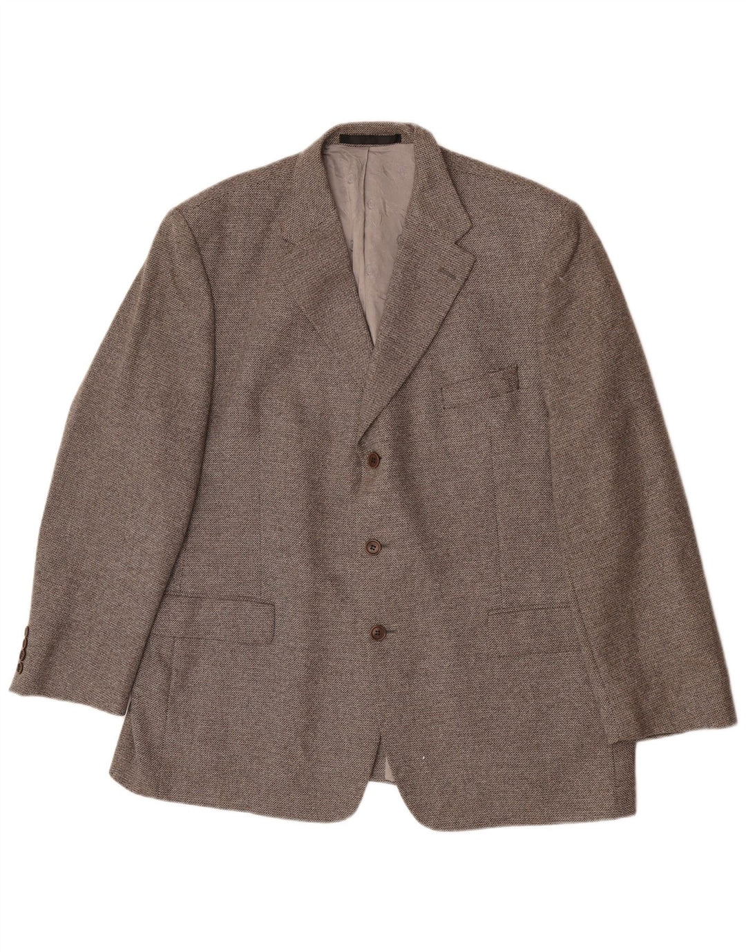 Jachetă pentru bărbați Marks & Spencer, cu 3 nasturi, UK 46 XL Lână gri