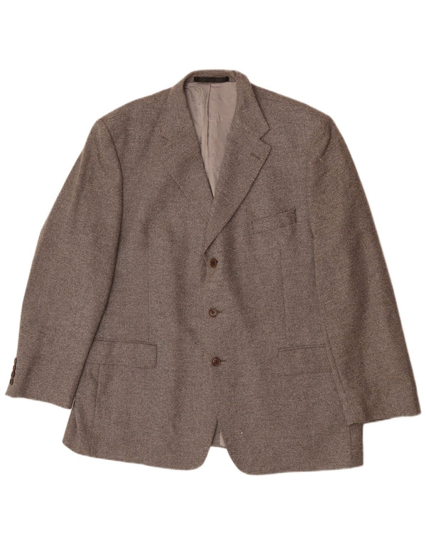 Jachetă pentru bărbați Marks & Spencer, cu 3 nasturi, UK 46 XL Lână gri