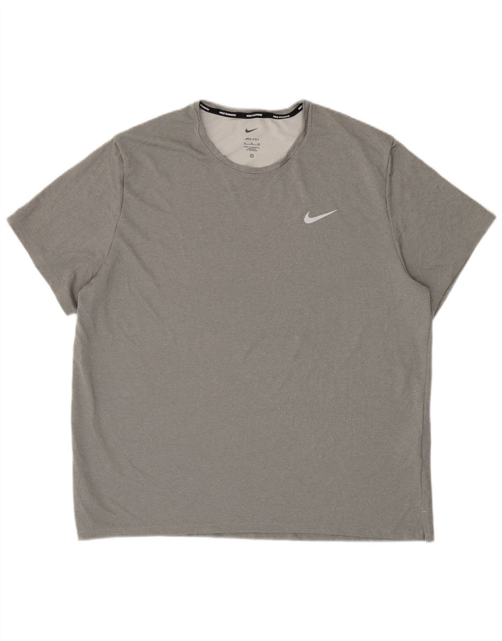 Tricou pentru bărbați NIKE Dri Fit Top XL poliester gri