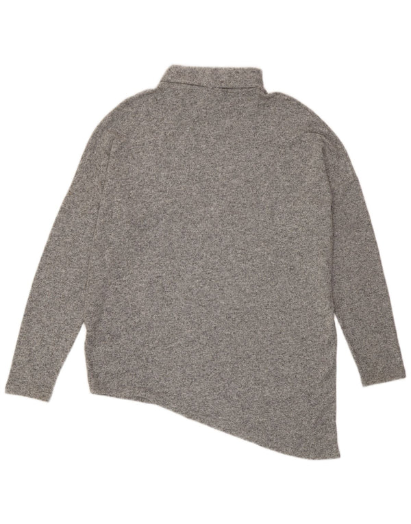 Phase Eight Pulover cu gât rulat pentru femei UK 18 XL Viscoză gri