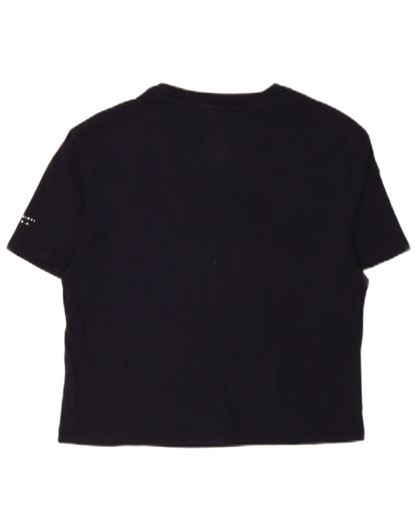 Tricou grafic Tommy Hilfiger pentru femei Top UK 10 mic Bumbac bleumarin
