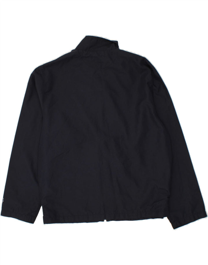 REEBOK Womens Bomber Jacket UK 16  Large Navy Blue Polyester Vintage Reebok and Second-Hand Reebok from Messina Hembry 
